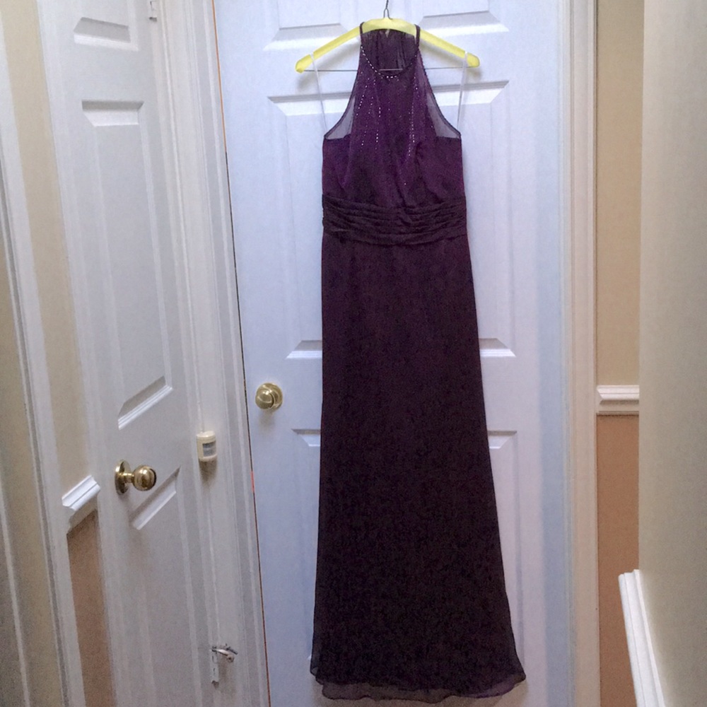 Long Purple Evening Dress